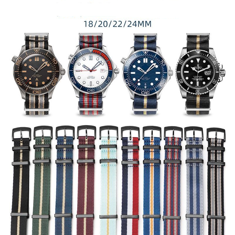Nato Strap Nylon - Высококачественный нейлоновый ремешок для часов OMEGA