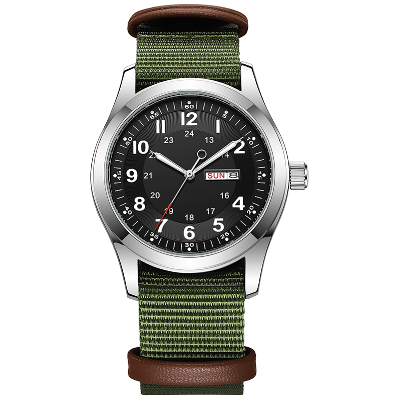 Canvas Strap Watch - Мужские часы 2026 года, 42 мм,