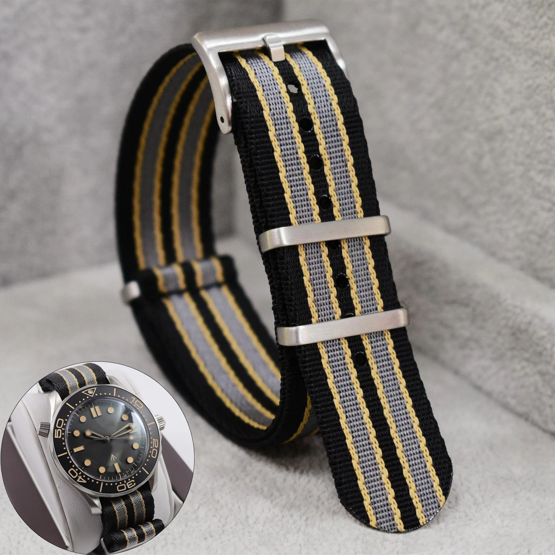 Nato Strap Nylon - Нейлоновый ремешок для часов 20 мм