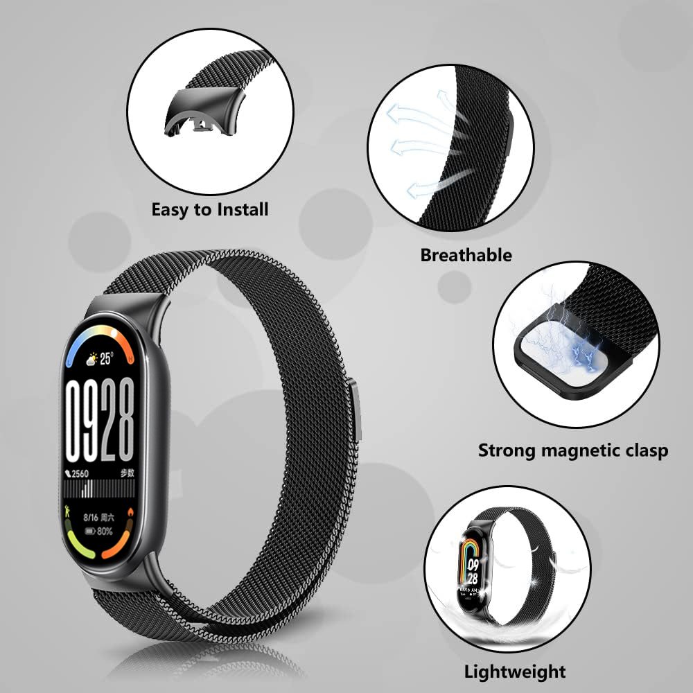 Магнитные ремешки для Xiaomi m – обзор и цена Milanese Loop Magnetic