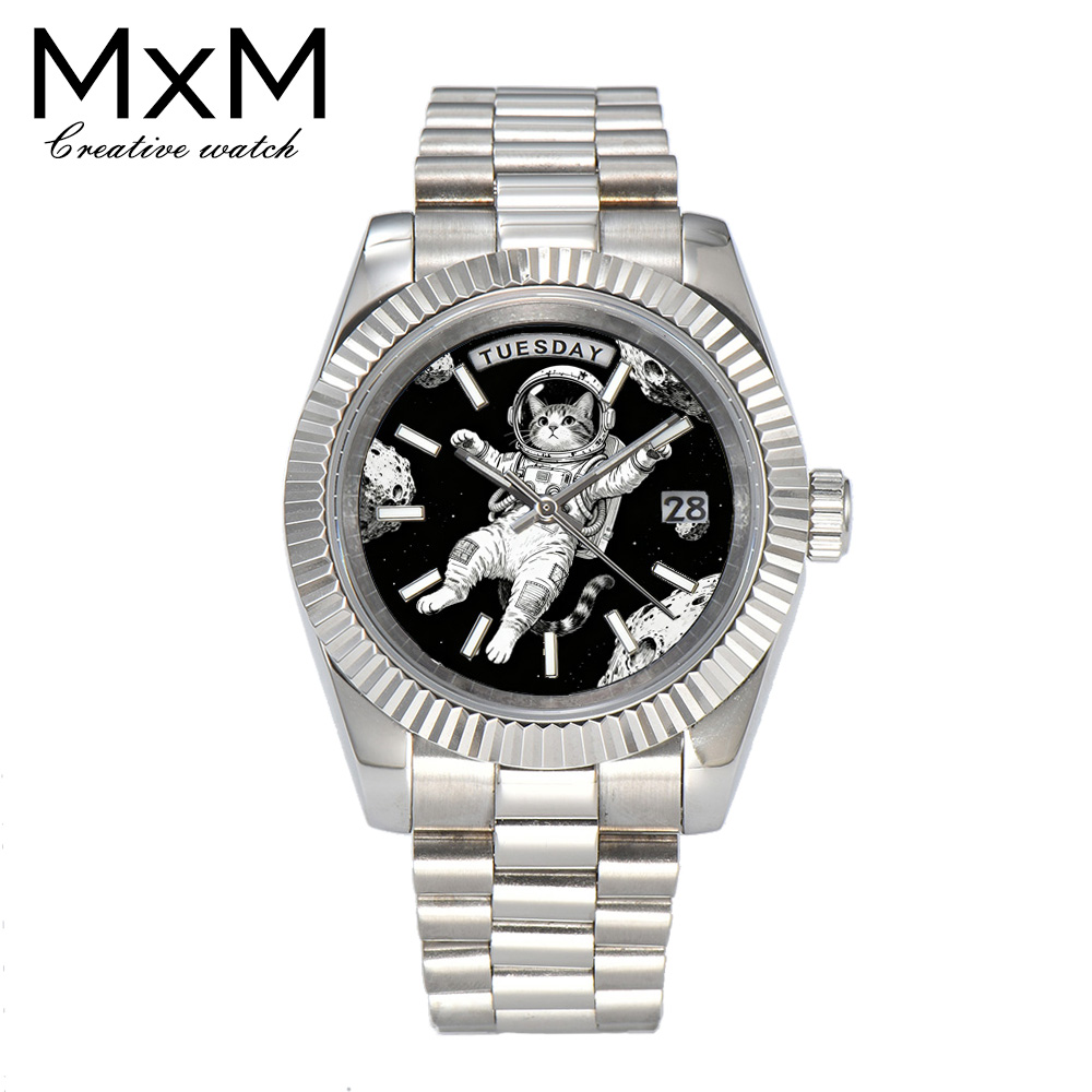 Креативные мужские часы 40 мм/ – обзор и цена Stainless Bracelet Diver