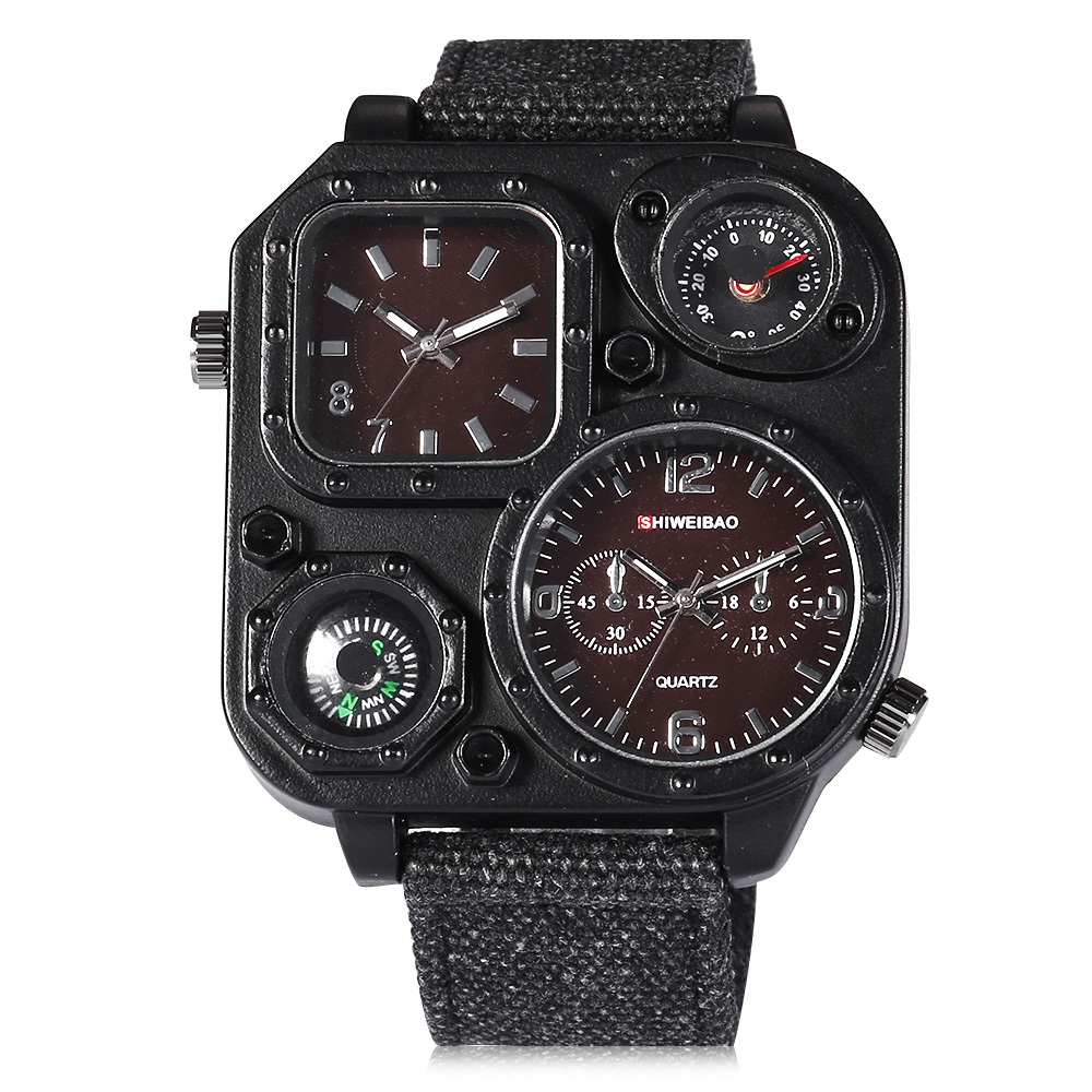 Кварцевые мужские часы, лучший – обзор и цена Canvas Strap Watch