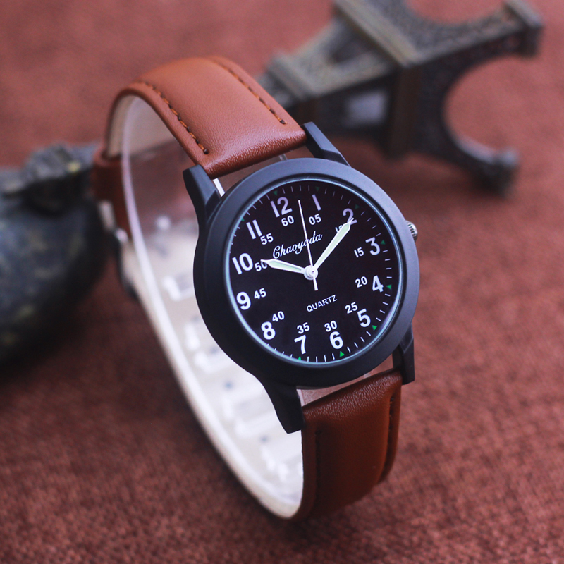 Часы наручные Chaoyada кварцев – обзор и цена Leather Watch Band Men