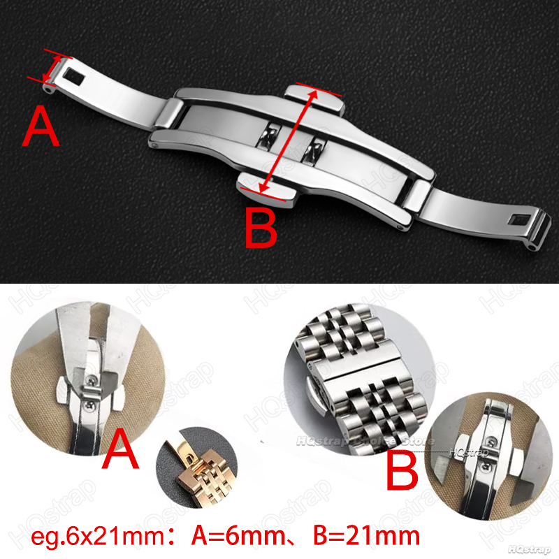 6 мм x 19/21/23/25 мм пряжка-б – обзор и цена Butterfly Clasp Deployant