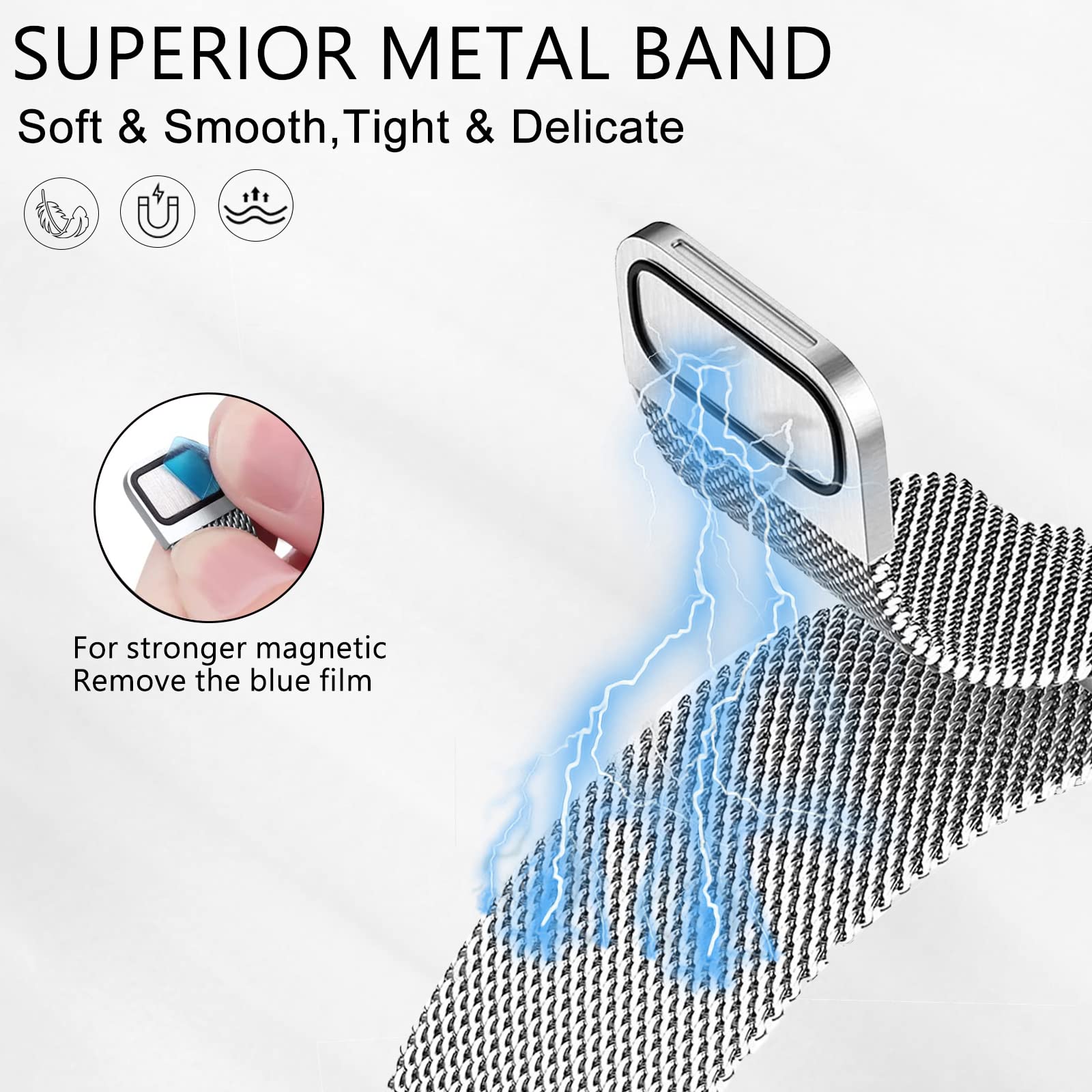 Миланская петля для Fitbit Cha – обзор и цена Milanese Loop Magnetic