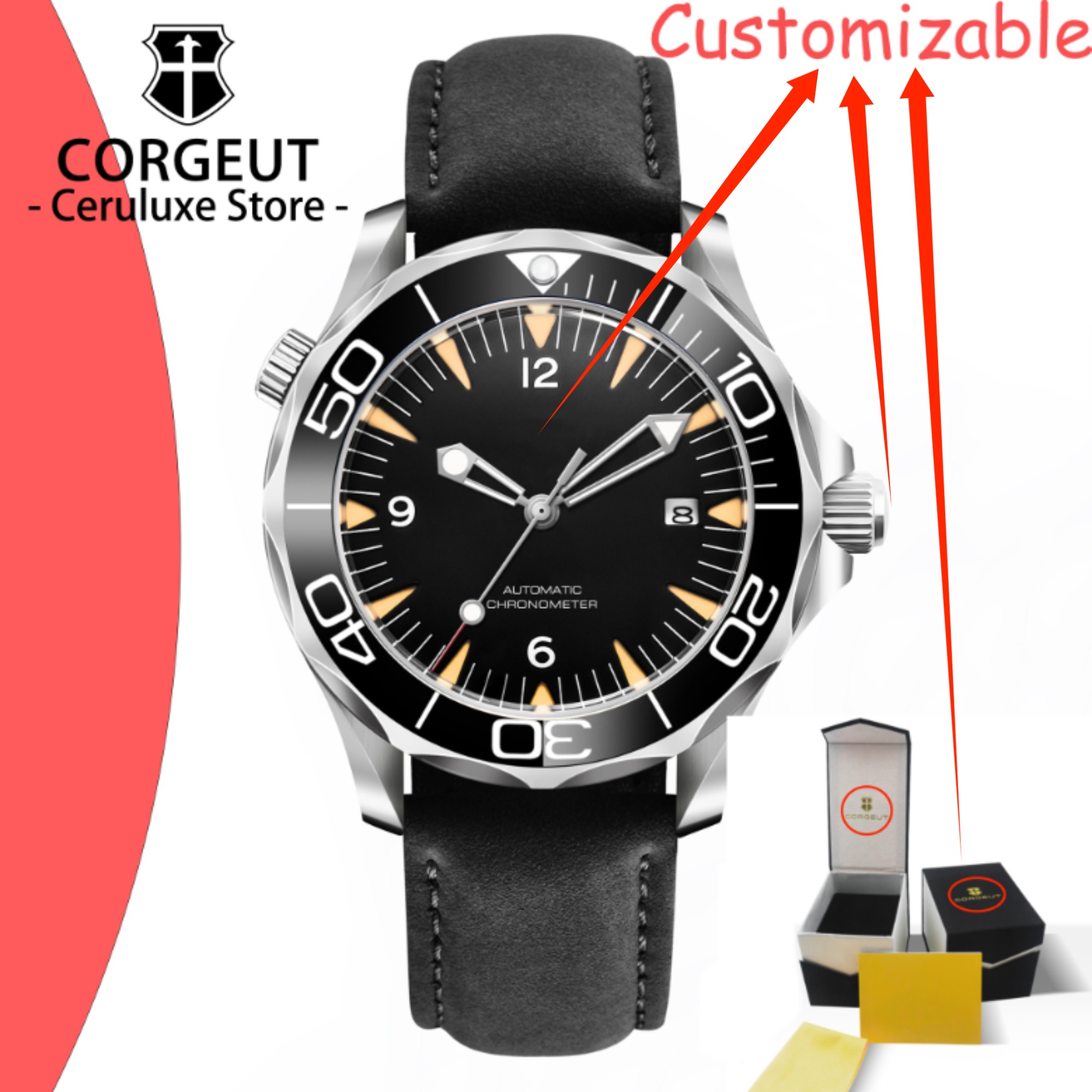 Новые мужские водонепроницаемы – обзор и цена Stainless Bracelet Diver
